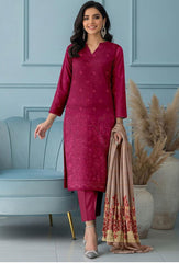 Bareeze Embroidered 3-Piece Un-Stiched Suit