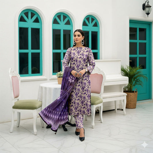 Gul Ahmed Bana Dora Lawn 3-Piece Unstiched