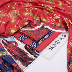 Maria B Digital Printed Karandi 3-Piece Un-Stiched