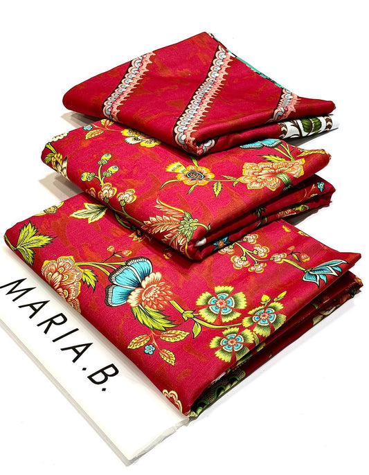 Maria B Digital Printed Khaddar 3-Piece Un-Stiched
