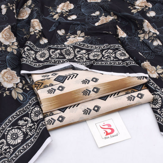 Bin Saeed Lawn 3-Piece Unstiched