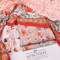 Afrozeh lawn 3-Piece Un-stiched