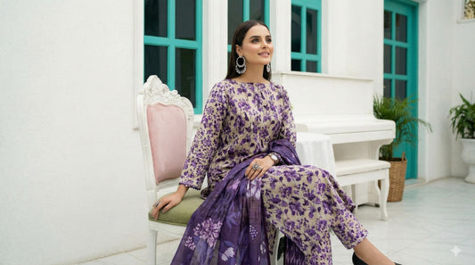 Gul Ahmed Bana Dora Lawn 3-Piece Unstiched