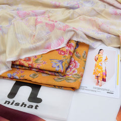 Nishat Digital Printed Khaddar 3-Piece Un-Stiched