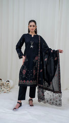 Nazakat Embroidered 3-Piece Un-Stiched Suit