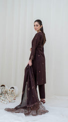 Nazakat Embroidered 3-Piece Un-Stiched Suit