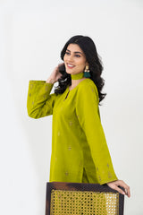 Cross Stich 2-Piece Un-Stiched Suit