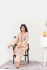 Cross Stich 2-Piece Un-Stiched Suit