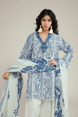 Khaadi Printed Lawn 3-Piece Un-Stiched
