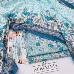 Afrozeh lawn 3-Piece Un-stiched