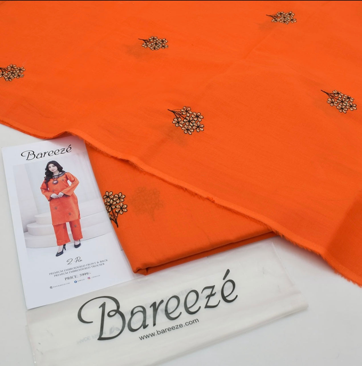 Bareeze Embroidered 2-Piece Lawn Un-stiched