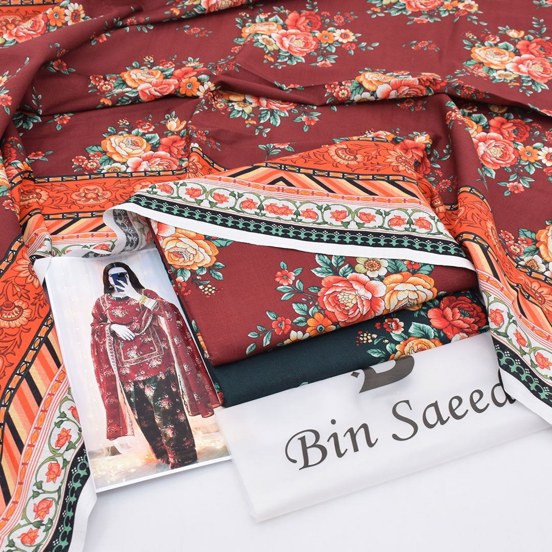 Bin Saeed Khaddar 3-Piece Unstiched