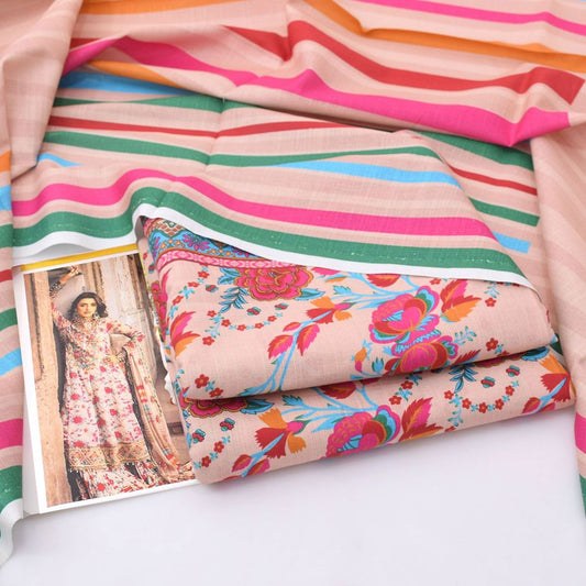 Charizma Digital Printed Khaddar 3-Piece Un-Stiched