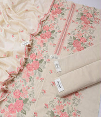 Bareeze Karandi Khaddar Embroidered 3-Piece Un-Stiched