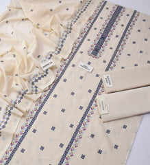 Bareeze Karandi Khaddar Embroidered 3-Piece Un-Stiched