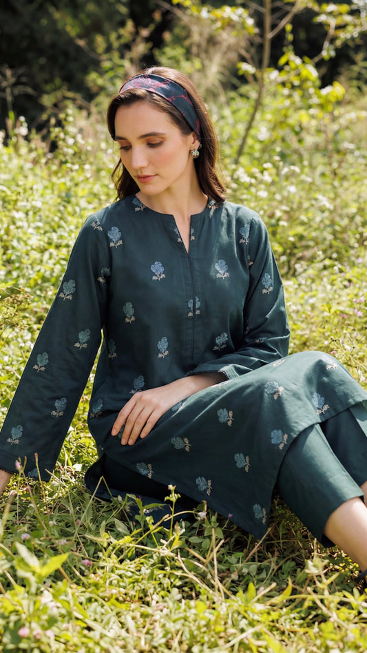 Lawn Embroidered Unstiched 2-Piece - D6