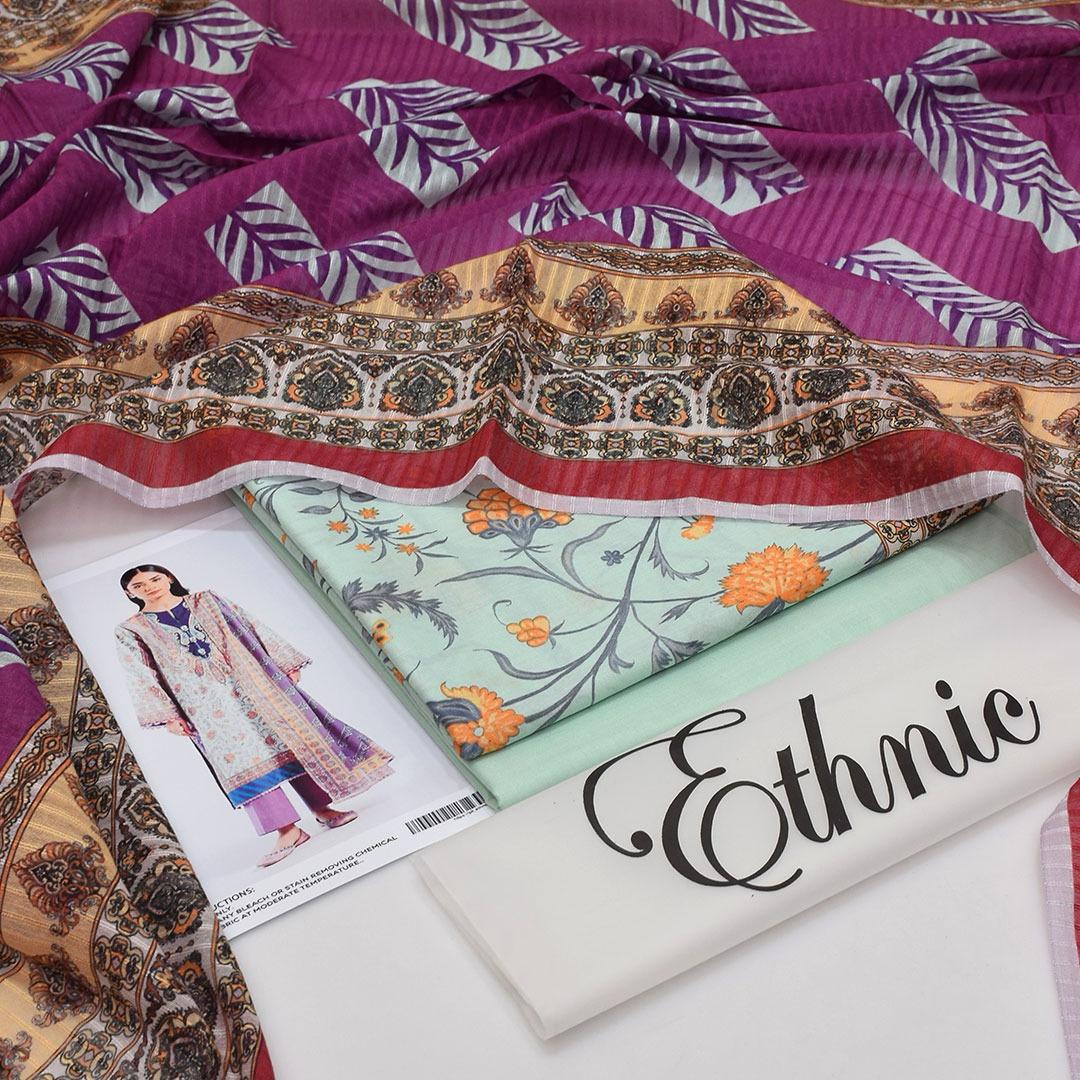 Ethnic Lawn 3-Piece Unstiched
