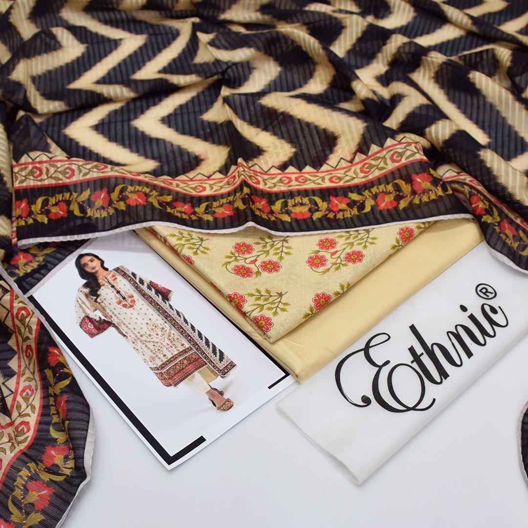 Ethnic Lawn 3-Piece Unstiched