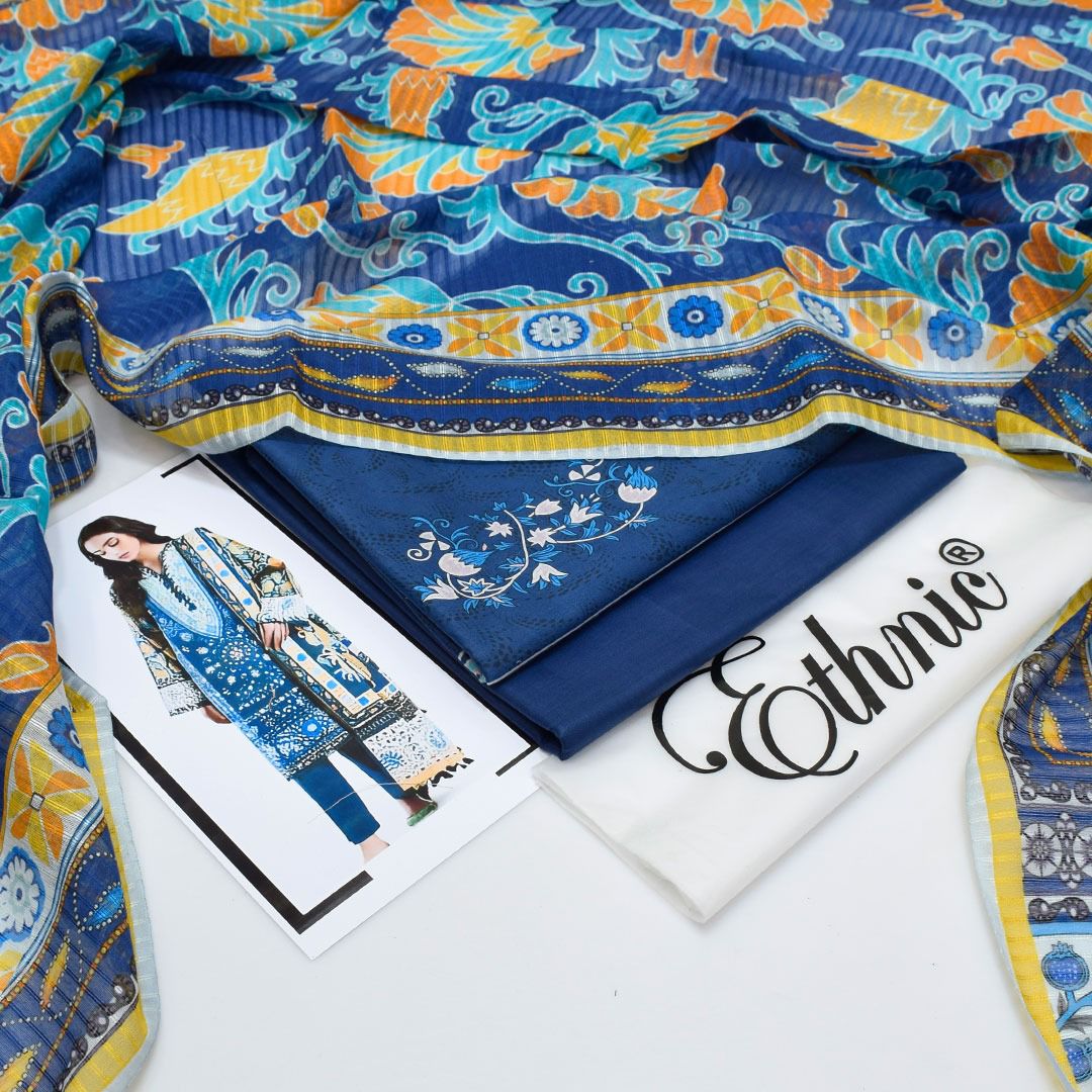 Ethnic Lawn 3-Piece Unstiched