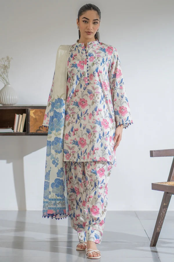 Ego Linen Viscose 3-Piece Un-stiched
