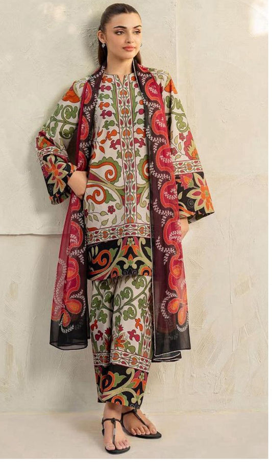 Jazmin Linen Viscose 3-Piece Unstiched