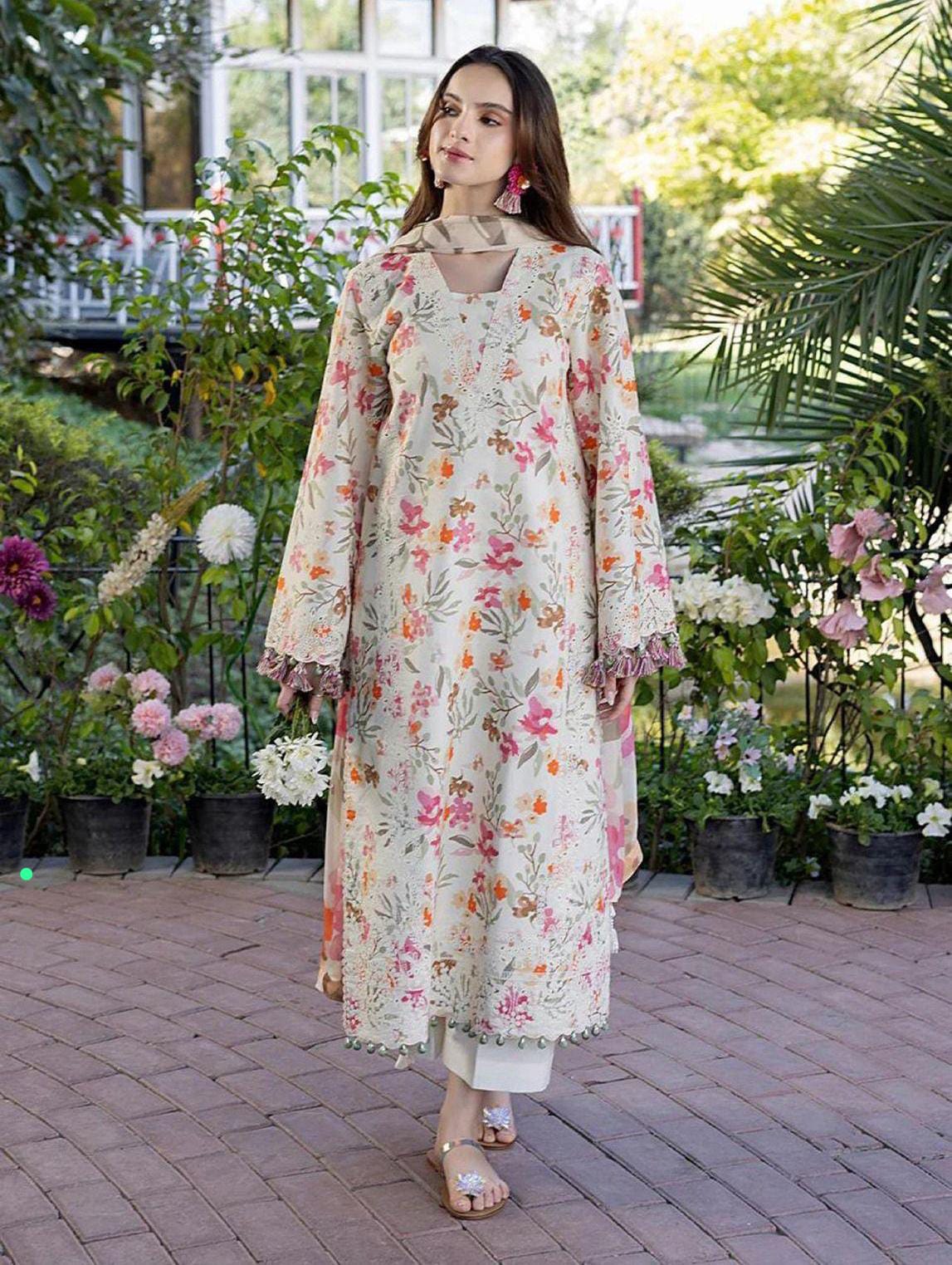 Crimson Digital Printed Dhanak 3-Piece Un-Stiched