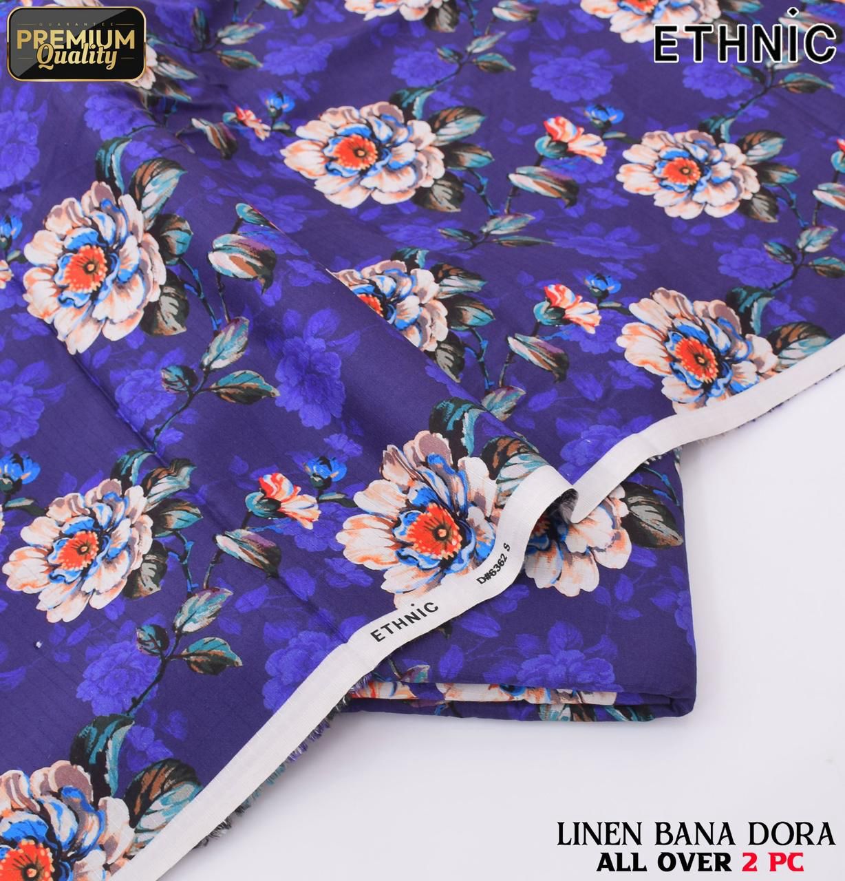 Ethnic Airjet Linen Bana Dora 2-Piece Un-Stiched