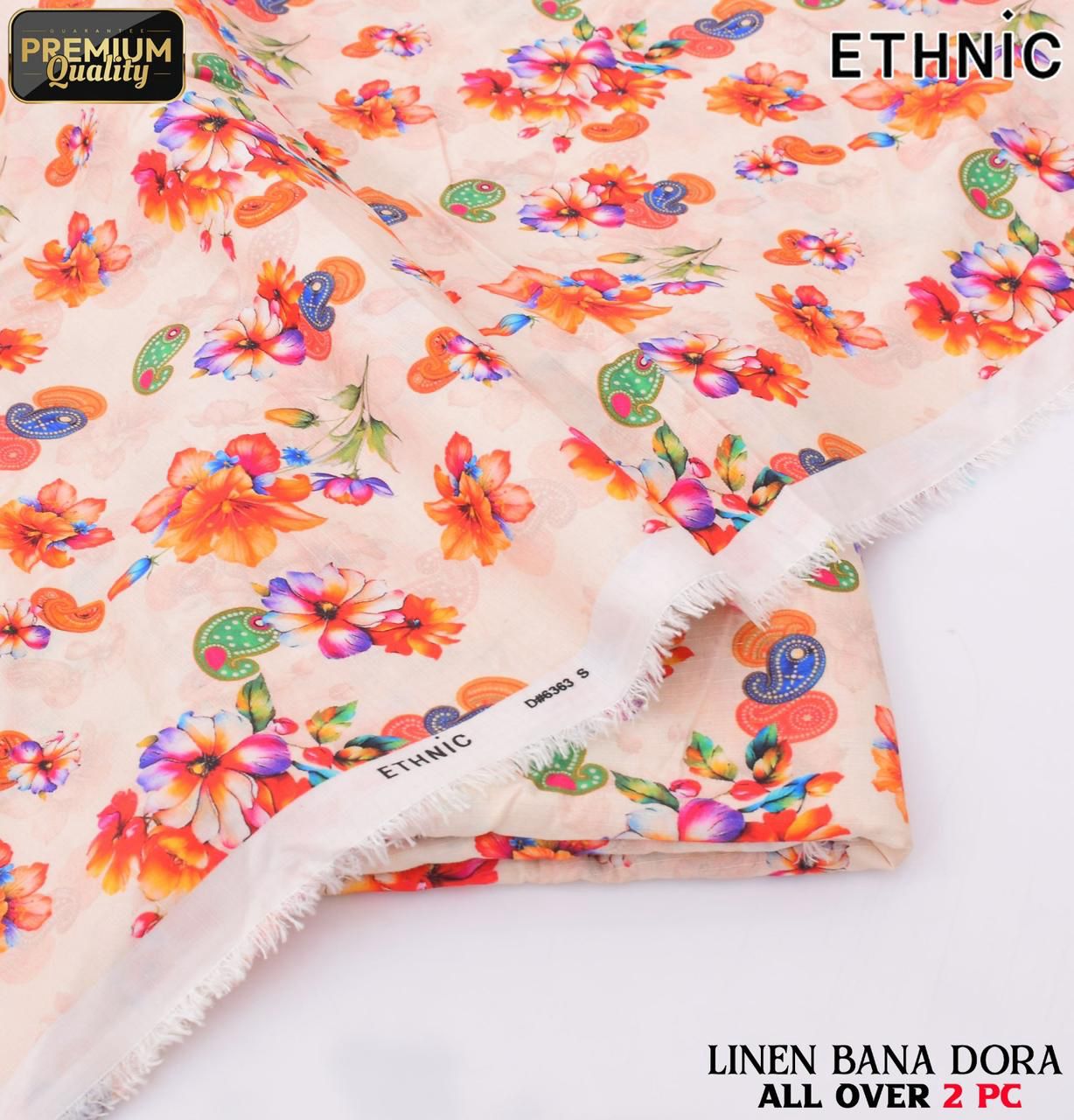 Ethnic Airjet Linen Bana Dora 2-Piece Un-Stiched