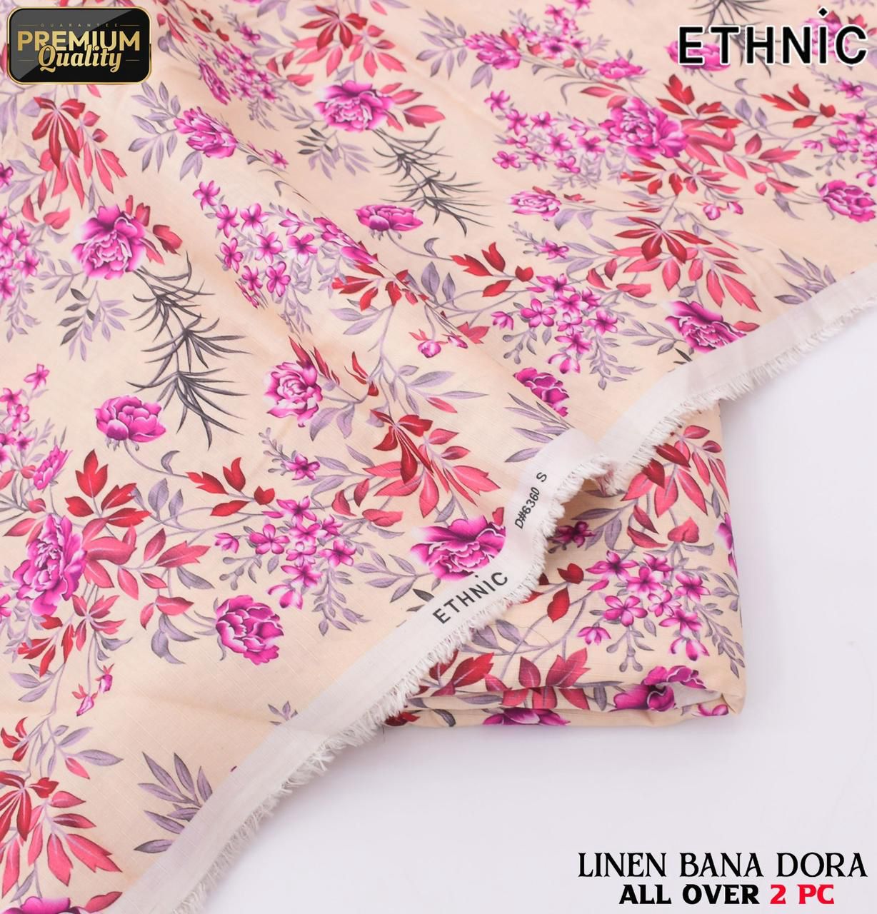 Ethnic Airjet Linen Bana Dora 2-Piece Un-Stiched