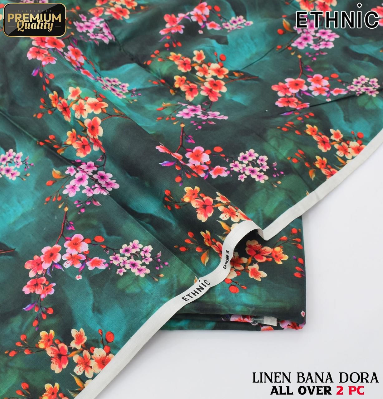 Ethnic Airjet Linen Bana Dora 2-Piece Un-Stiched