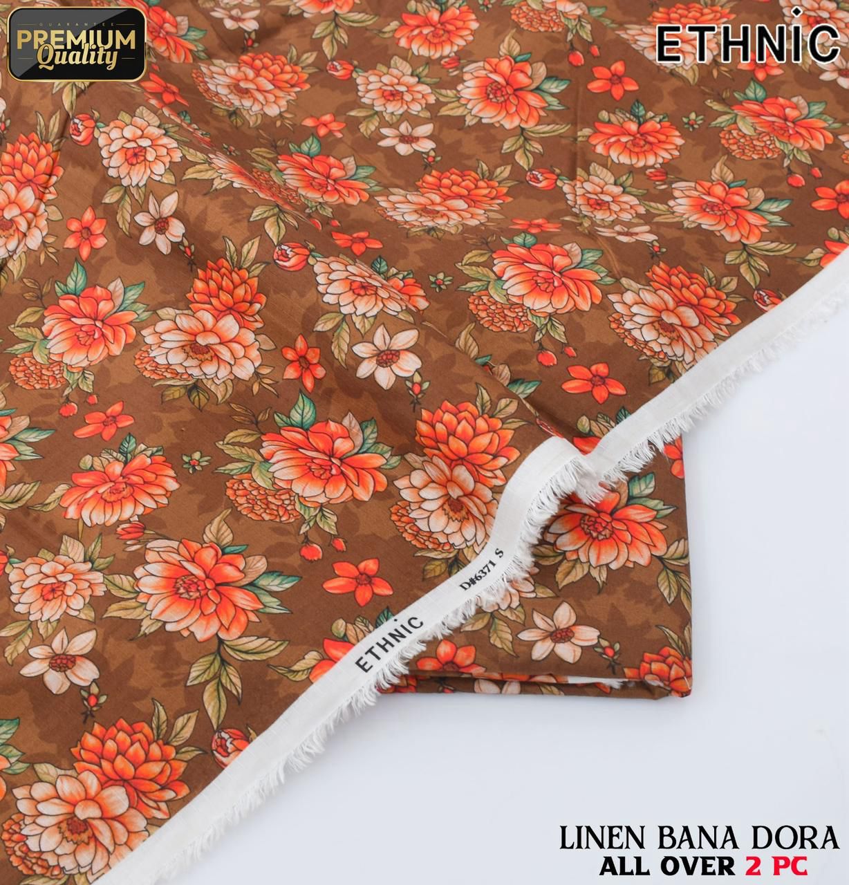 Ethnic Airjet Linen Bana Dora 2-Piece Un-Stiched