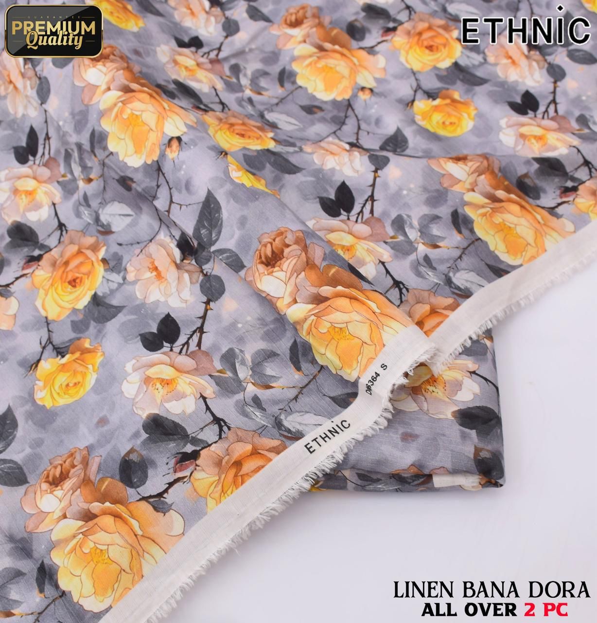 Ethnic Airjet Linen Bana Dora 2-Piece Un-Stiched