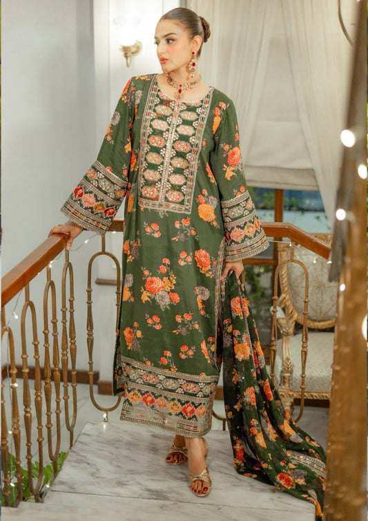 Aneela's Khaddar 3-Piece Un-stiched