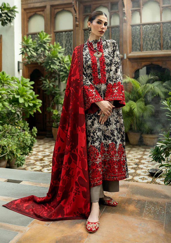 Zainab Chottani Khaddar 3-Piece Un-stiched