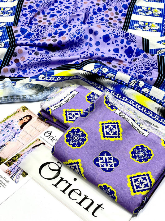 Orient Digital Printed Khaddar 3-Piece Un-Stiched