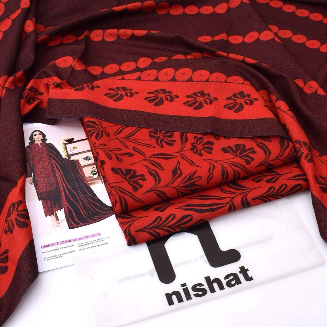 Nishat Digital Printed Dhanak 3-Piece Un-Stiched