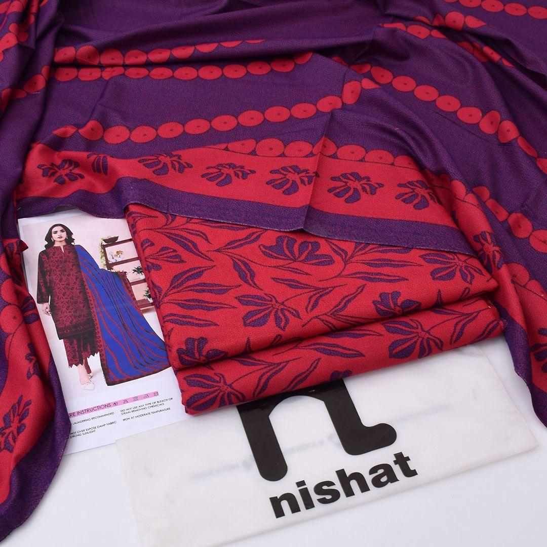 Nishat Digital Printed Dhanak 3-Piece Un-Stiched