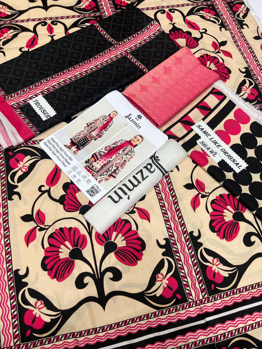 Jazmin Linen Viscose 3-Piece Un-stiched