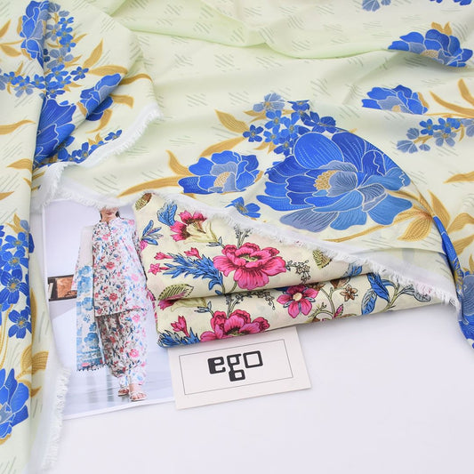 Ego Linen Viscose 3-Piece Un-stiched