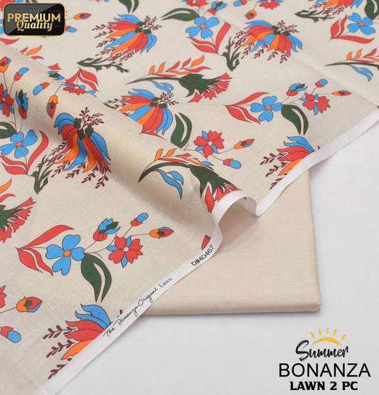 Bonanza Digital Lawn 2-Piece Un-stiched