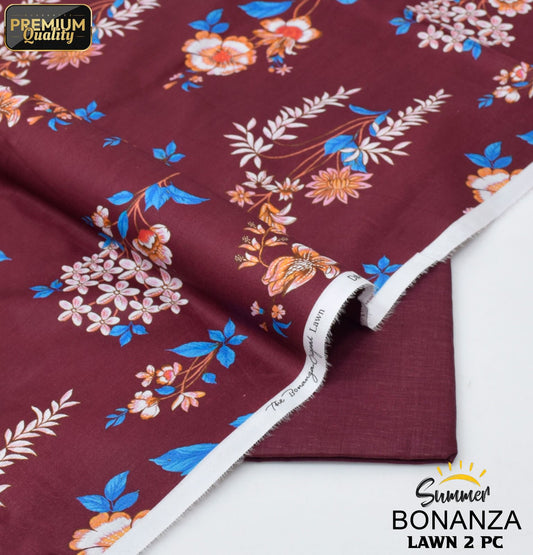Bonanza Digital Lawn 2-Piece Un-stiched