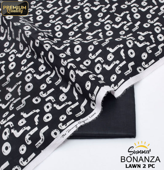 Bonanza Digital Lawn 2-Piece Un-stiched