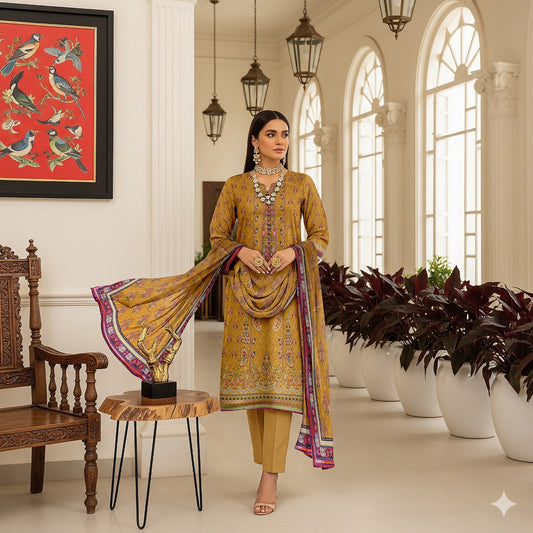 Mausummery Lawn 3-Piece Un-stiched