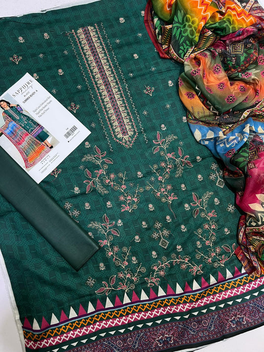 Sapphire lawn 3-Piece Un-stiched