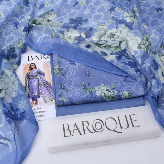 Baroque Lawn 3-Piece Un-stiched