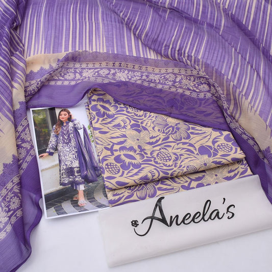 Aneela's Lawn 3-Piece Un-stiched