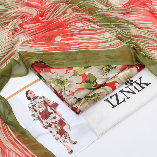 Iznik Lawn 3-Piece Un-stiched