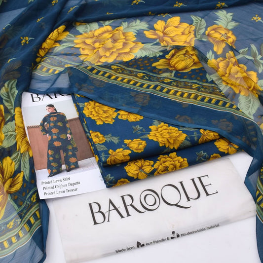 Baroque Lawn 3-Piece Un-stiched