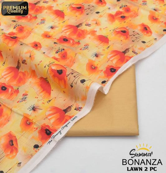 Bonanza Digital Lawn 2-Piece Un-stiched