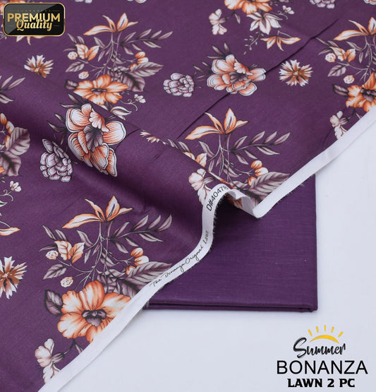 Bonanza Digital Lawn 2-Piece Un-stiched